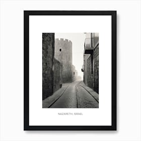 Poster Of Rhodes, Greece, Photography In Black And White 4 Art Print