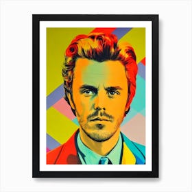 Casey Affleck Colourful Pop Movies Art Movies Art Print