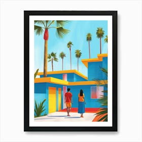 California Beach House Art Print