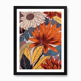 Fall Botanicals Cineraria 2 Art Print