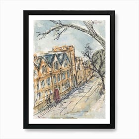 Oxford In The Damp 14th Feb 2024 Art Print