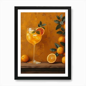 Orange Cocktail 45 Art Print