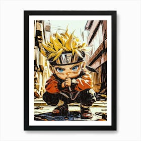 Cute Ninja Naruto Art Print