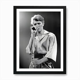 David Bowie Performs Onstage In Cica 1980 Art Print