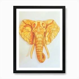 Elephant Head 1 Art Print