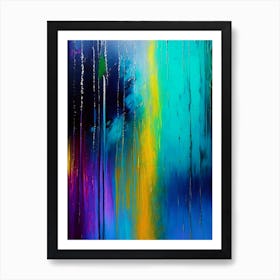 Rain Waterscape Bright Abstract 1 Art Print