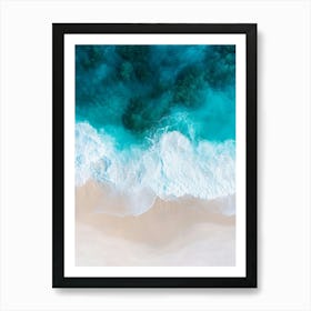 Aerial View Of A Beach 42 Art Print