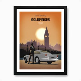 James Bond Goldfinger Art Print