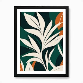 botanical garden leaf plant print Art Print