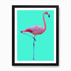 Flamingo Mint Art Print