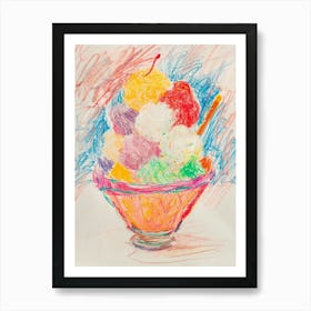 Trifle Sundae Jelly Dessert 2 Art Print