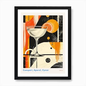 Art Deco Spirtz Inspired Cocktail 2 Poster Póster