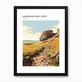 Hadrians Wall Path England 1 Hiking Trail Landscape Poster Art Print