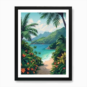 Tropical Landscape 1 Art Print