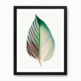 Hosta Leaf Abstract 4 Art Print
