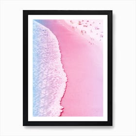 Tropical Pink Beach Art Print