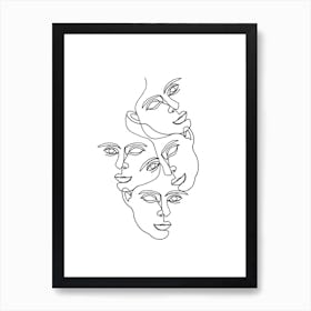 Mono 2 Line Art Print