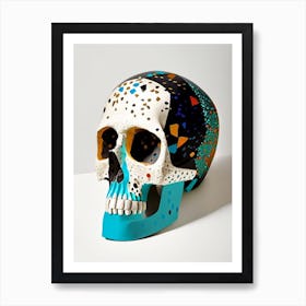 Skull With Terrazzo Patterns 2 Matisse Style Art Print