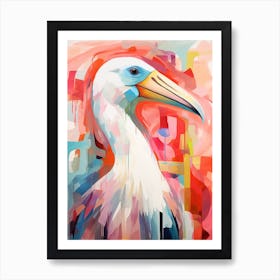 Bird Painting Collage Albatross 2 Art Print