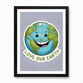 Love Our Earth Art Print