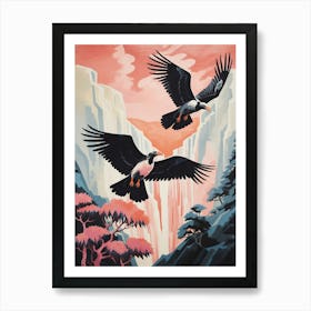 Vintage Japanese Inspired Bird Print California Condor 1 Art Print