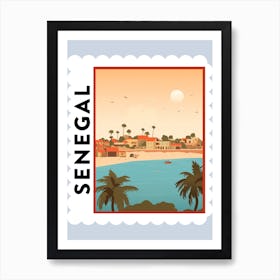 Senegal Travel Stamp Poster Art Print