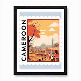 Cameroon 3 Travel Stamp Poster Art Print