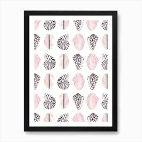 Seashell Pattern Art Print