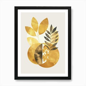 Gold Leaf 25 Art Print