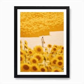 Sunflower Field 4 Art Print