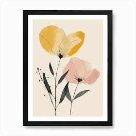 Rotterdam Flower Market Boho Minimalist Style 1 Art Print