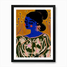 The Blue Woman Art Print