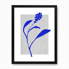 Blue Botanic No 3 Art Print