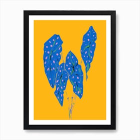 The Plant Series Begonia Maculata Yellow Art Print