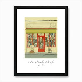 Berlin The Book Nook Pastel Colours 2 Poster Art Print