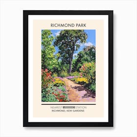 Richmond Park London Parks Garden 3 Póster