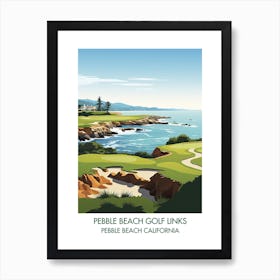 Pebble Beach Golf Links   Pebble Beach California 1 Art Print