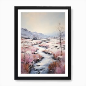 Dreamy Winter Painting Cairngorms National Park Scotland 3 Art Print