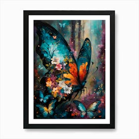 Surreal Butterfly II Art Print