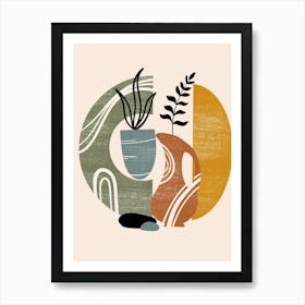 Pots And Plants 7 Art Print