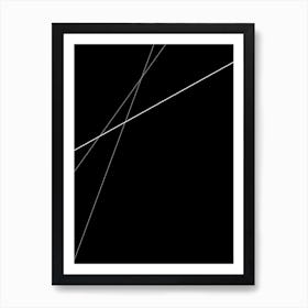 Black Lines Art Print