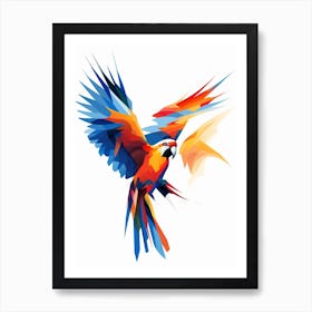 Parrot Minimalist Abstract 2 Art Print