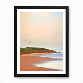 Blackpool Sands, Devon Neutral 1 Art Print