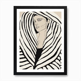 Striped Coat 1 Art Print