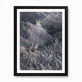 The Vision of Saint George on the Mountain - Gustave Doré, 1877 in Remastered HD Art Print