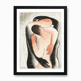 Embrace (1930), Mikuláš Galanda Art Print