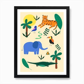 Jungle Animals Art Print