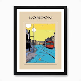 Minimal Design Style Of London, United Kingdom 4 Poster Art Print