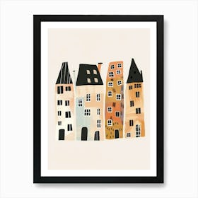 Houses In A Row Art Print