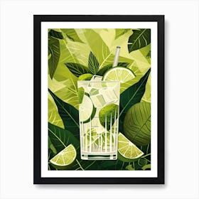 Art Deco Caipirinha 4 Art Print